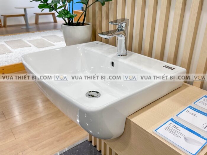 anh thuc te voi chau lavabo inax lfv 612s nong lanh 1