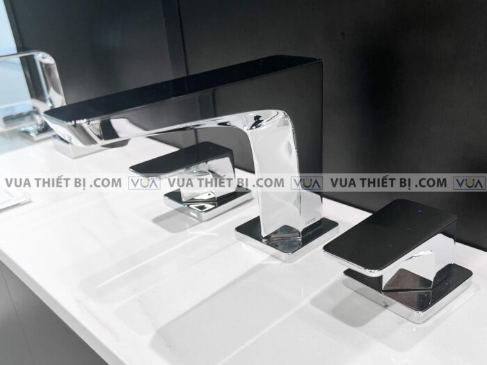 anh thuc te voi chau lavabo toto tlg07201b nong lanh 3 lo ge 1