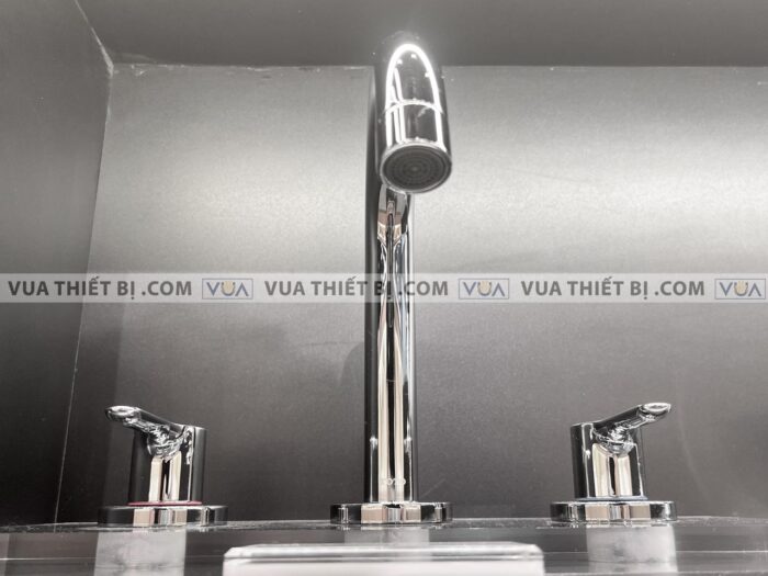 anh thuc te voi chau lavabo toto tls01201b nong lanh 3 lo lb 5