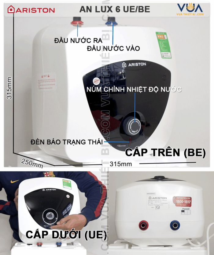 ariston an lux 6 thong tin chi tiet