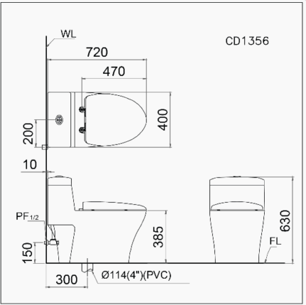 ban cau 1 khoi caesar cd1356