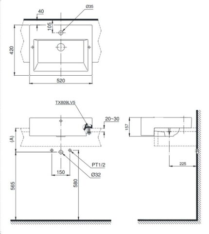ban ve bon rua mat lavabo toto lt647crxw