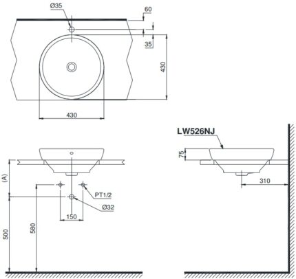 ban ve bon rua mat toto lw526nj