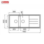 ban ve chau rua bat da konox phoenix 1160 black
