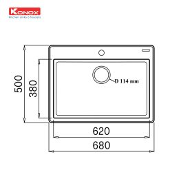 ban ve chau rua bat da konox ruvita 680 grey