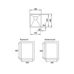 ban ve chau rua bat hafele blanco inox quatrus r15 340 iu 57027149