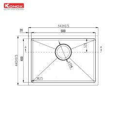 ban ve chau rua bat inox konox kn5444su