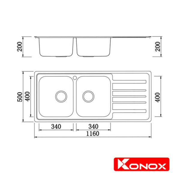 ban ve chau rua bat inox konox ks11650 1d ban phai