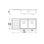 ban ve chau rua bat inox konox ks11650 2b ban trai