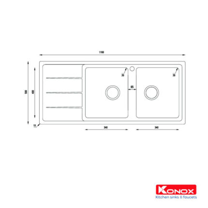 ban ve chau rua bat inox konox turkey beta 1160 ban trai