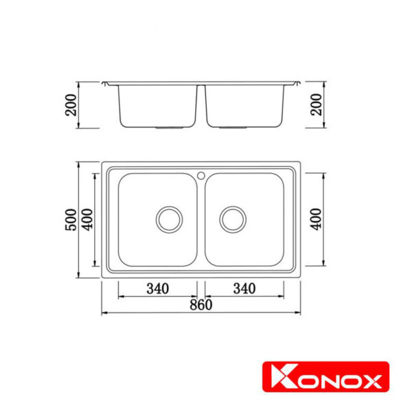 ban ve chau rua bat konox premium ks8650 2b