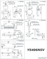 ban ve ki thuat bo phu kien phong tam toto ys406n5v 5 mon