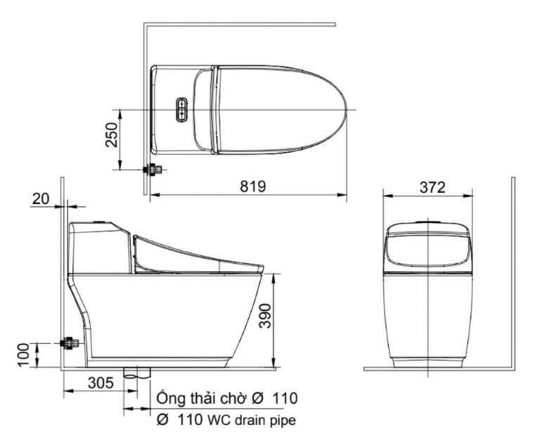 ban ve ki thuat bon cau 1 khoi inax ac 1032vn ac1032vn aqua ceramic nap em