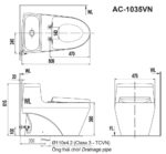 ban ve ki thuat bon cau 1 khoi inax ac 1035vn ac1035vn aqua ceramic nap em