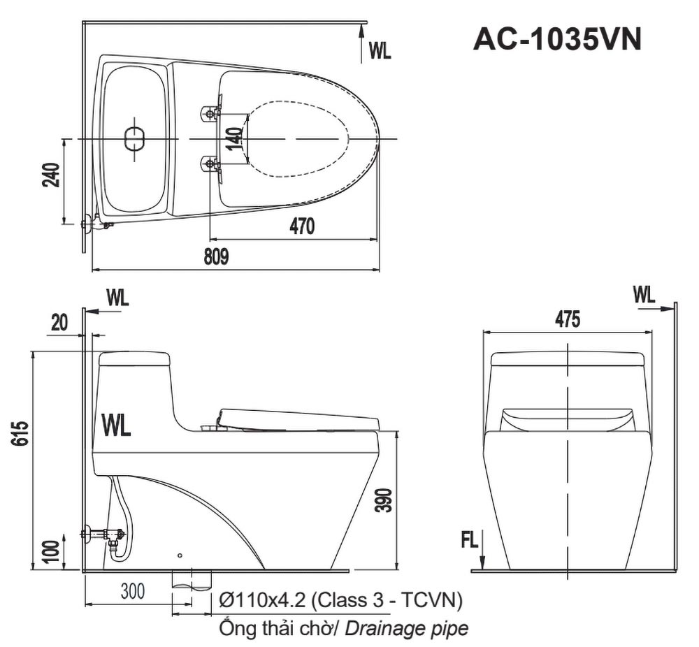 ban ve ki thuat bon cau 1 khoi inax ac 1035vn ac1035vn aqua ceramic nap em
