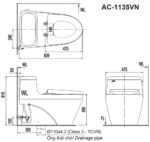 ban ve ki thuat bon cau 1 khoi inax ac 1135vn ac1135vn aqua ceramic nap em