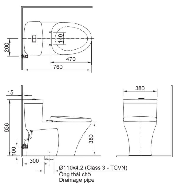 ban ve ki thuat bon cau 1 khoi inax ac 900vrn 2 ac900vrn2 aqua ceramic nap em