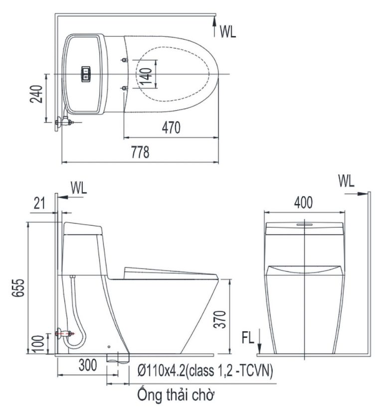 ban ve ki thuat bon cau 1 khoi inax ac 918vrn 1 ac918vrn1 aqua ceramic nap em