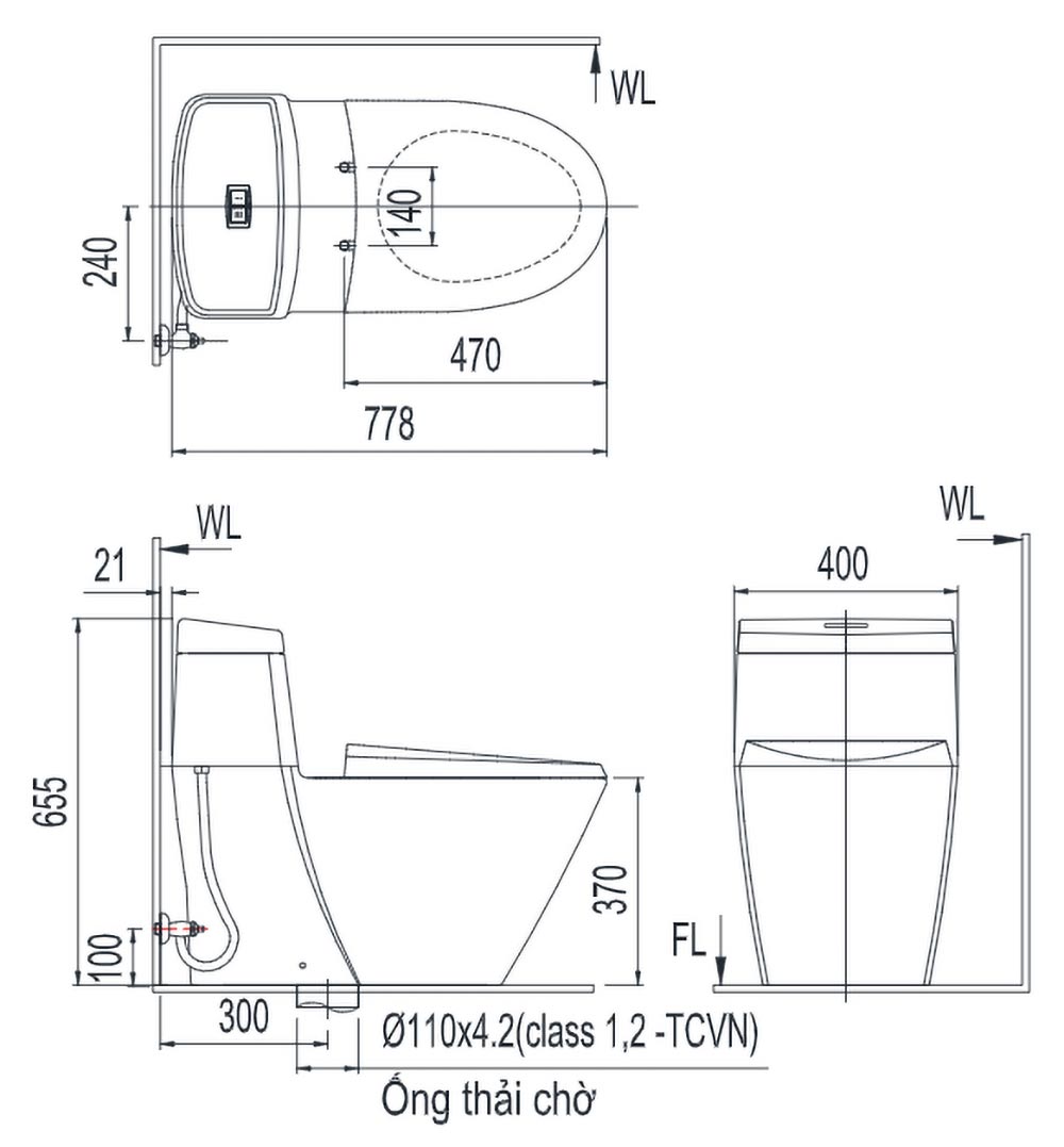 ban ve ki thuat bon cau 1 khoi inax ac 918vrn 1 ac918vrn1 aqua ceramic nap em