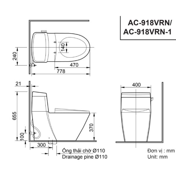 ban ve ki thuat bon cau 1 khoi inax ac 918vrn nap em