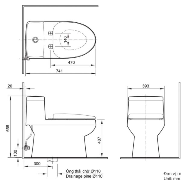 ban ve ki thuat bon cau 1 khoi inax ac 939vn ac939vn aqua ceramic nap em