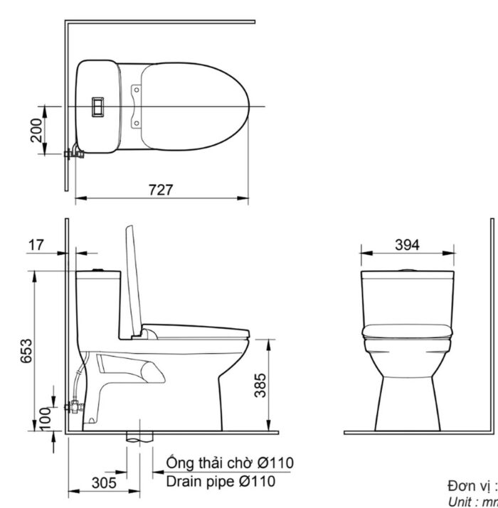ban ve ki thuat bon cau 1 khoi inax ac 969vn 2 ac969vn2 aqua ceramic nap em