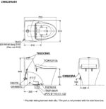 ban ve ki thuat bon cau 1 khoi toto cw823rae4 nap rua co tcw1211a