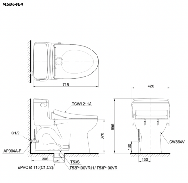 ban ve ki thuat bon cau 1 khoi toto ms864e4 nap rua co tcw1211a