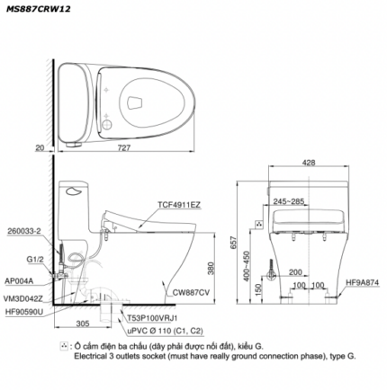 ban ve ki thuat bon cau 1 khoi toto ms887crw12 nap rua dien tu tcf4911ez