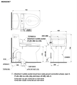 ban ve ki thuat bon cau 1 khoi toto ms905w7 nap rua dien tu tcf6631a