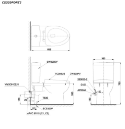 ban ve ki thuat bon cau 2 khoi toto cs320pdr