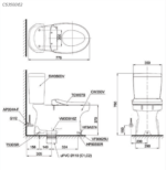 ban ve ki thuat bon cau 2 khoi toto cs350de2 nap em tcw07s