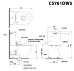 ban ve ki thuat bon cau 2 khoi toto cs761dw5 nap rua dien tu tcf4732a