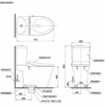 ban ve ki thuat bon cau 2 khoi toto cs819dse4 nap rua co tcw1211a