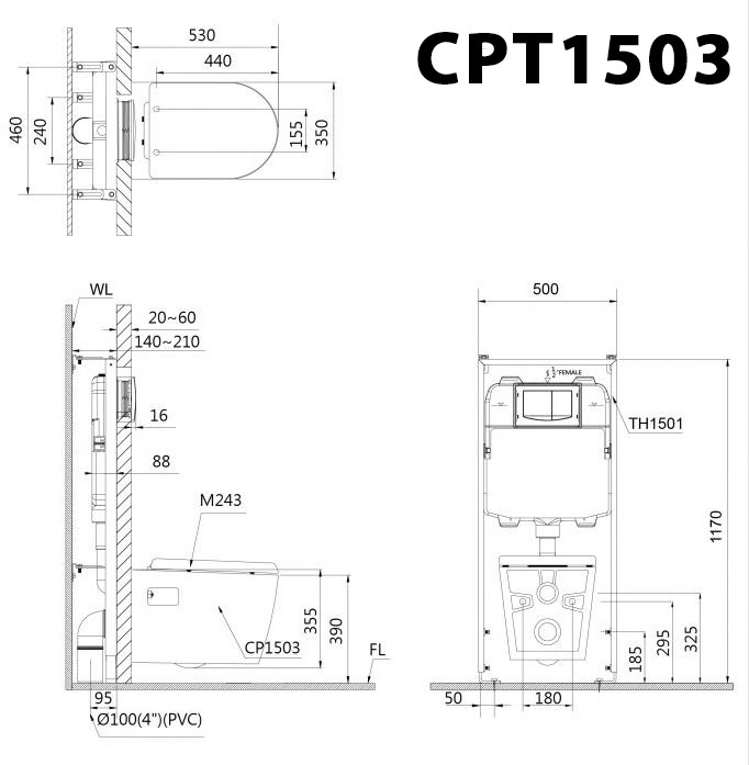 ban ve ki thuat bon cau treo tuong caesar cpt1503 ket nuoc am th1510
