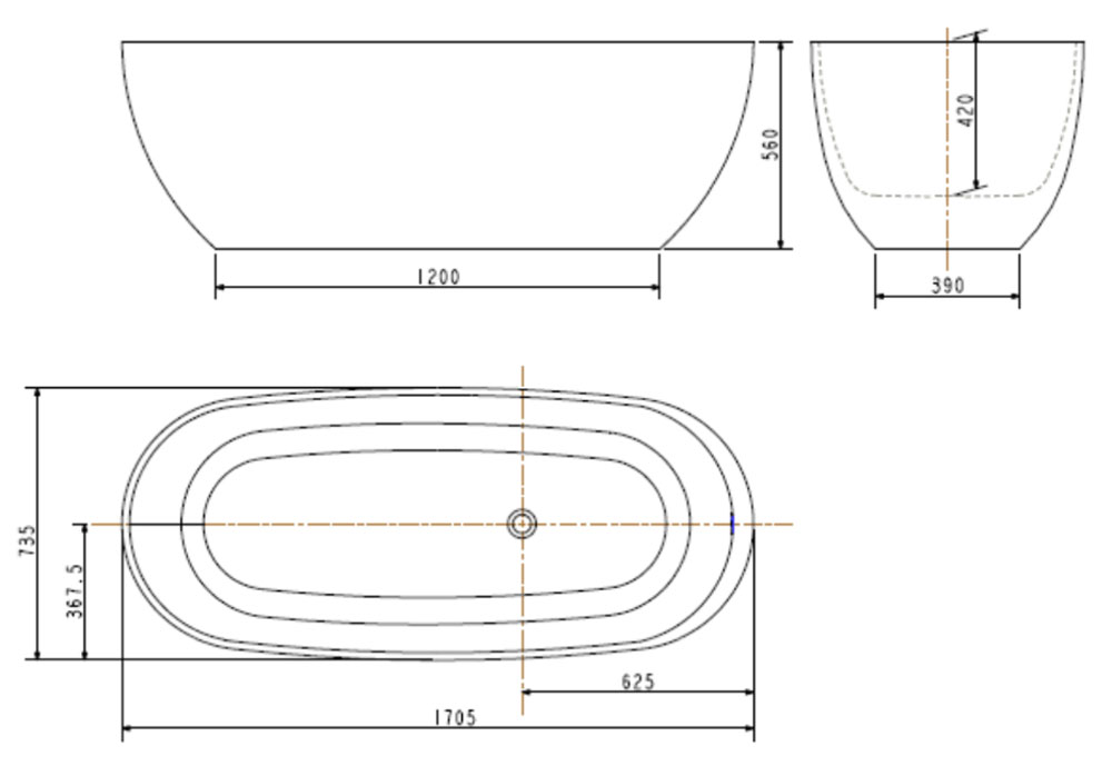 Bản-vẽ-kĩ-thuật-Bồn-tắm-American-Standard-BTAS9761-Zenistone-đặt-sàn-đá-1.7m