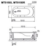 ban ve ki thuat bon tam caesar mt0150l r massage xay 15m