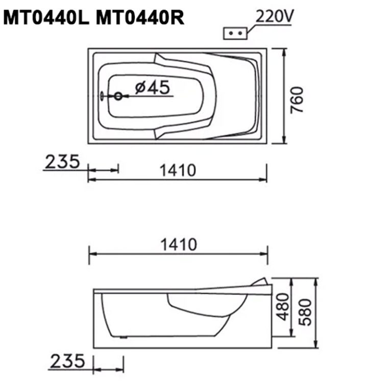 ban ve ki thuat bon tam caesar mt0440l r massage chan yem 14m