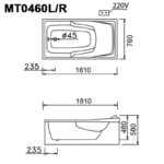 ban ve ki thuat bon tam caesar mt0460l r massage chan yem 16m