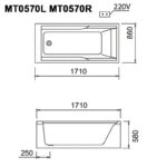 ban ve ki thuat bon tam caesar mt0570l r massage chan yem 17m