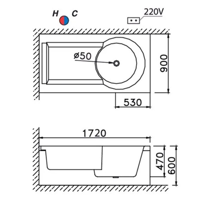 ban ve ki thuat bon tam caesar mt211sl r massage suc khi chan yem 17m