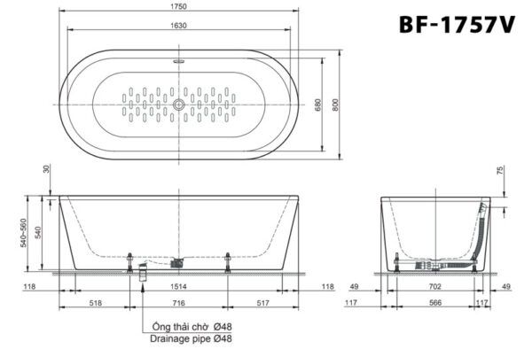ban ve ki thuat bon tam inax bf 1757v lap the 17m