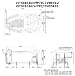 ban ve ki thuat bon tam toto ppyb1610lhptes ppyb1610rhpte ngoc trai xay massage 16m