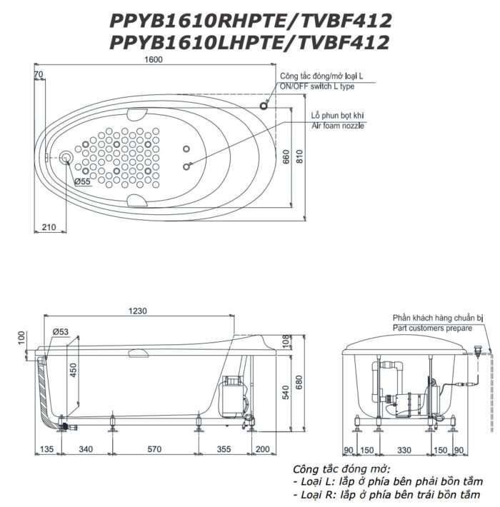ban ve ki thuat bon tam toto ppyb1610lhptes ppyb1610rhpte ngoc trai xay massage 16m