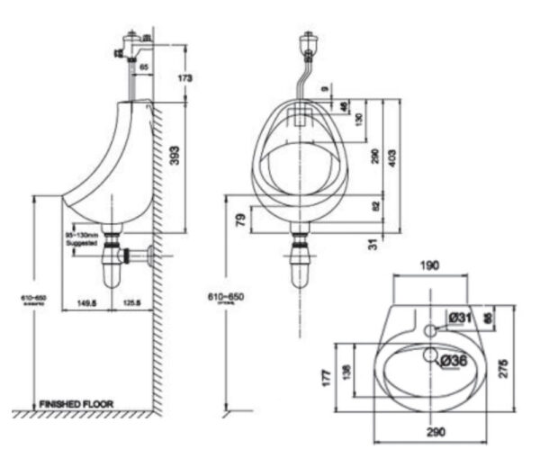 ban ve ki thuat bon tieu nam american standard vf 0414 eco treo tuong