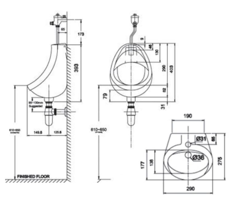 ban ve ki thuat bon tieu nam american standard vf 0414 eco treo tuong