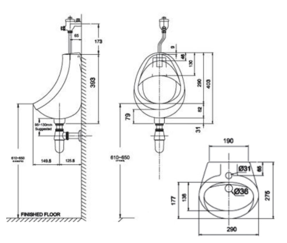 ban ve ki thuat bon tieu nam american standard vf 0414 eco treo tuong