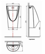 ban ve ki thuat bon tieu nam american standard wp 6507dc concept cam ung treo tuong dung pin