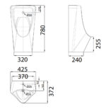 ban ve ki thuat bon tieu nam american standard wp 6509 lynbrook treo tuong
