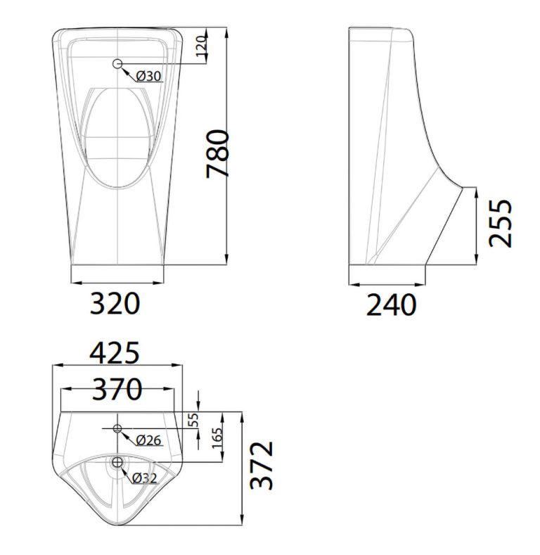ban ve ki thuat bon tieu nam american standard wp 6509 lynbrook treo tuong